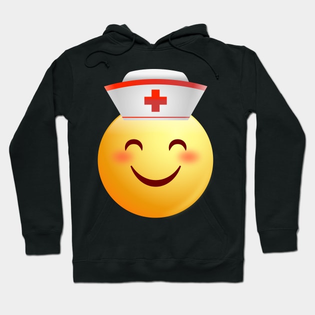 Nurse Emoji Face Shirt Nursing Hoodie by Walkowiakvandersteen